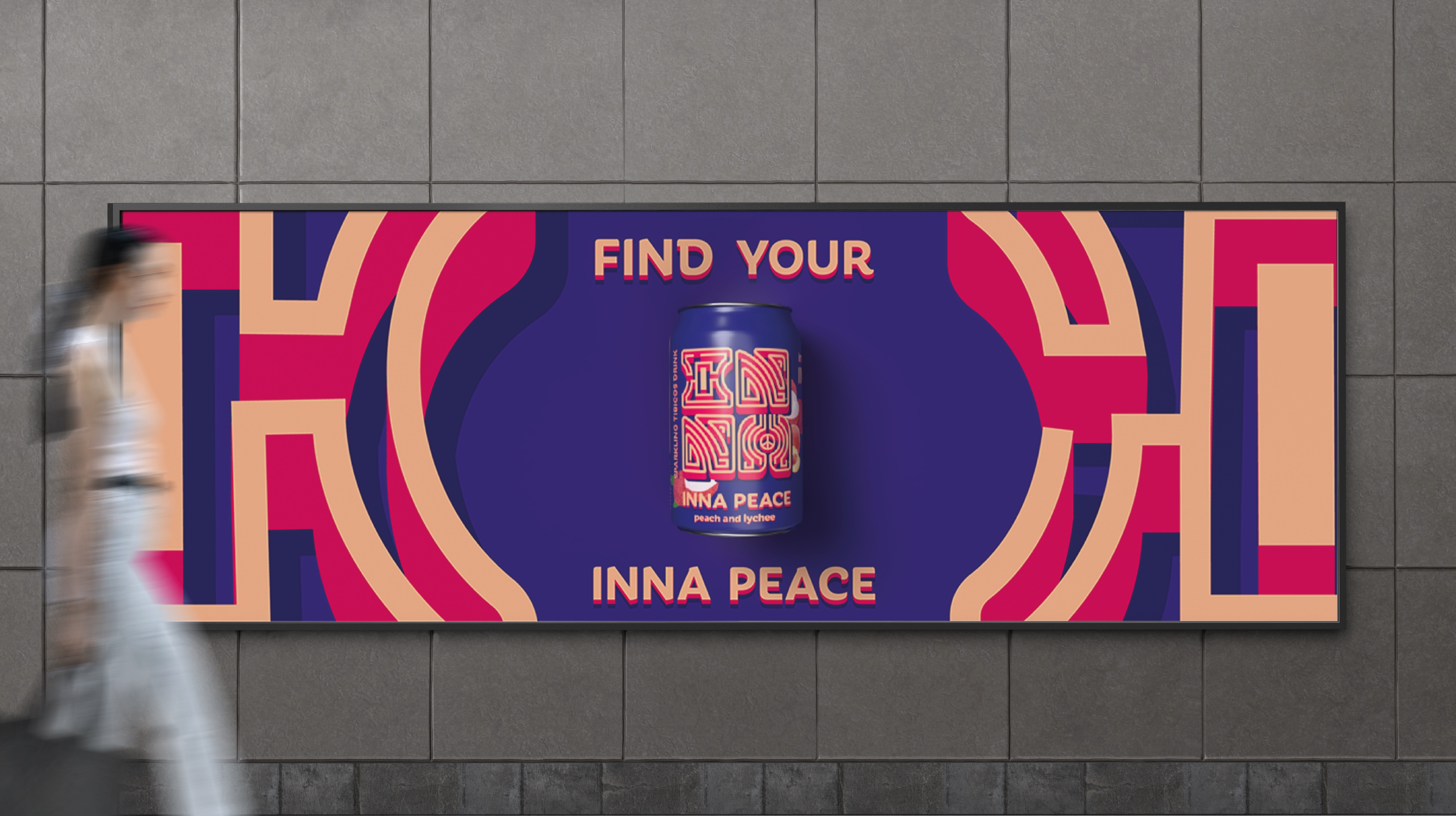 BA Graphic Design work by Kristina Roll showing advertising for the brand INNA