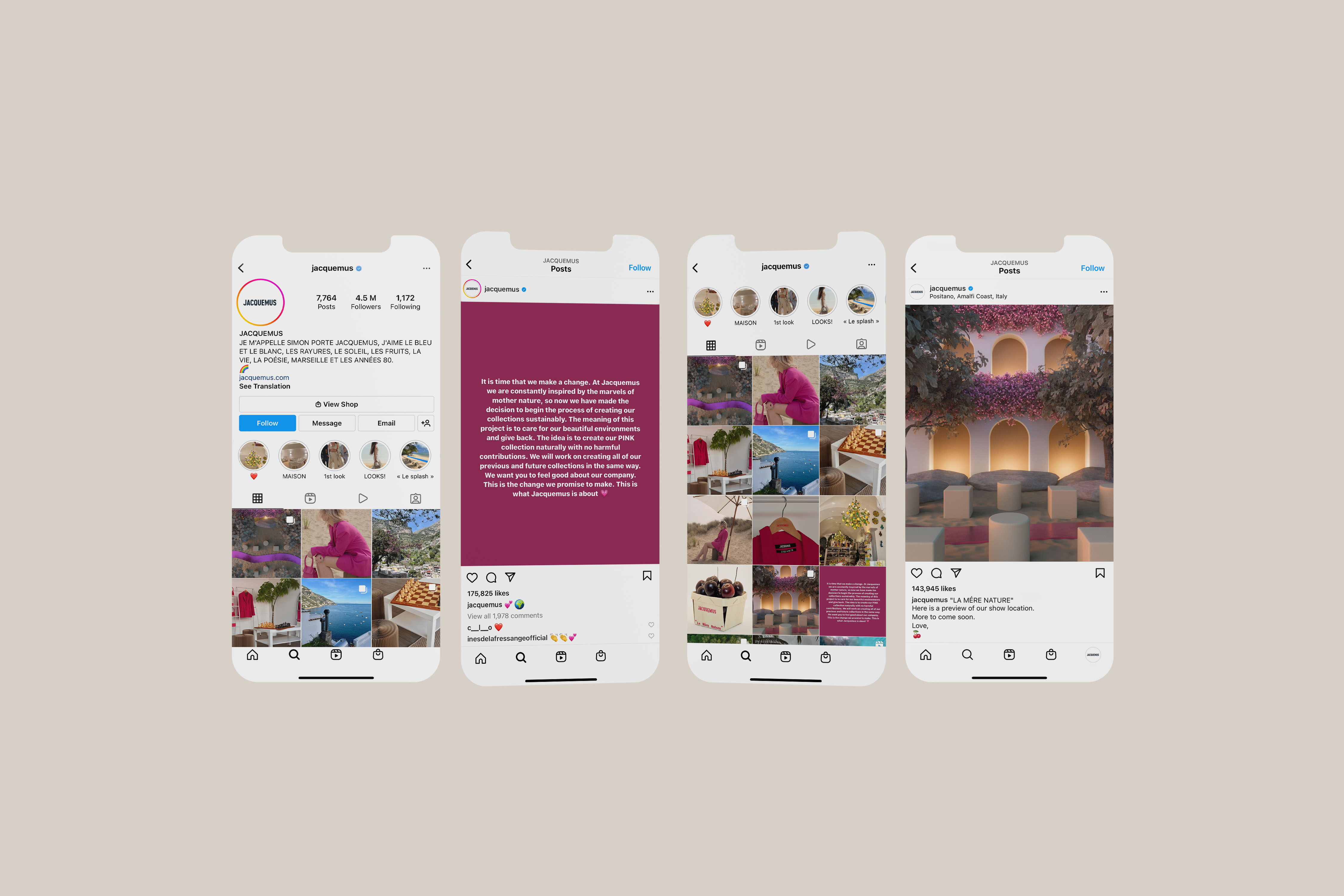 BA Fashion Communication and Promotion work by Abbey Simmons showing examples of Instagram marketing.