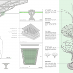 BA Architecture work by Alexander Dersiley showing technical details of the PolySolar design competition entry.