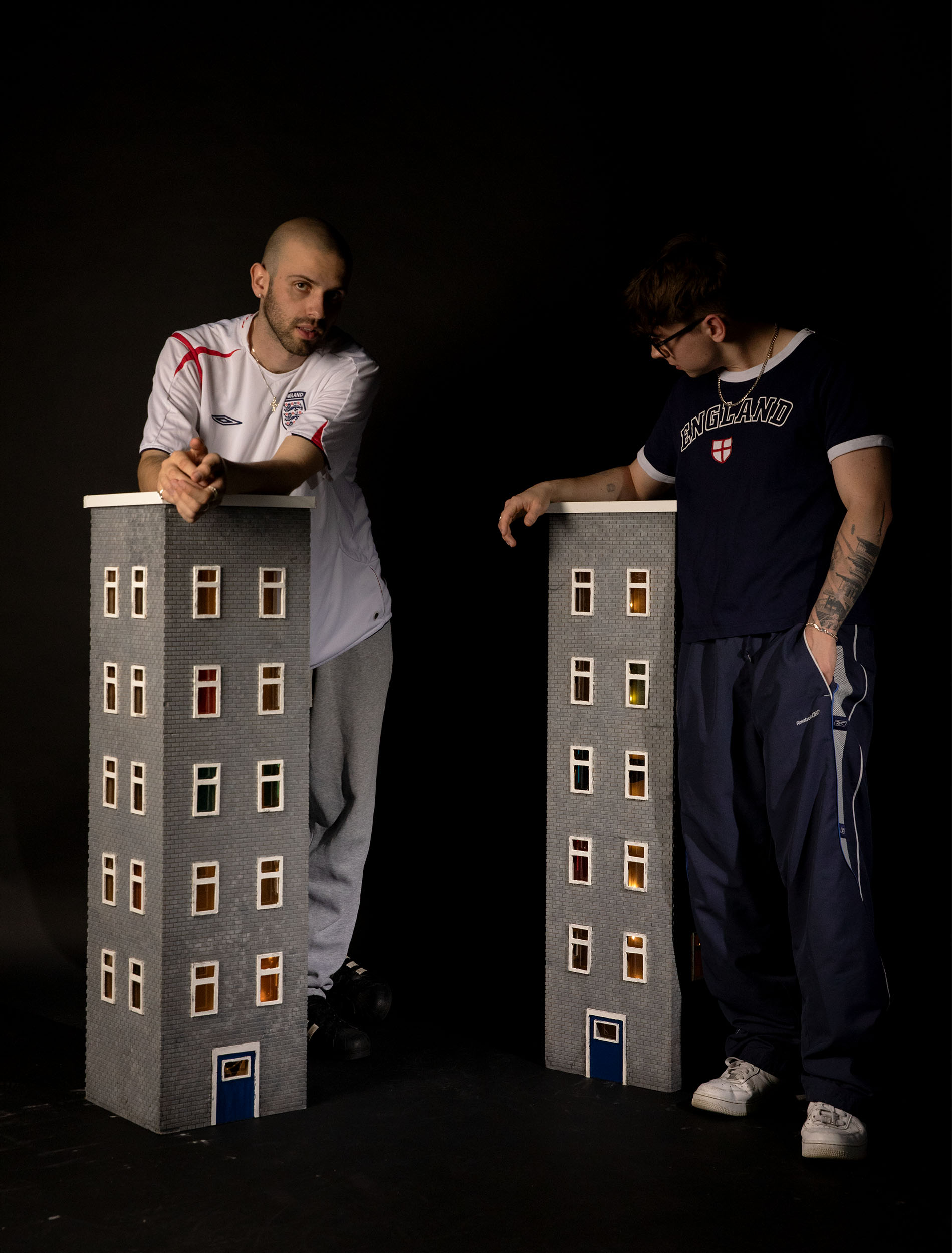 This project was made to represent the working class in a way that avoids mockery and shame. The flat blocks, a setting which is stigmatised and neglected turned into an art piece which hopefully will make people proud of their roots.