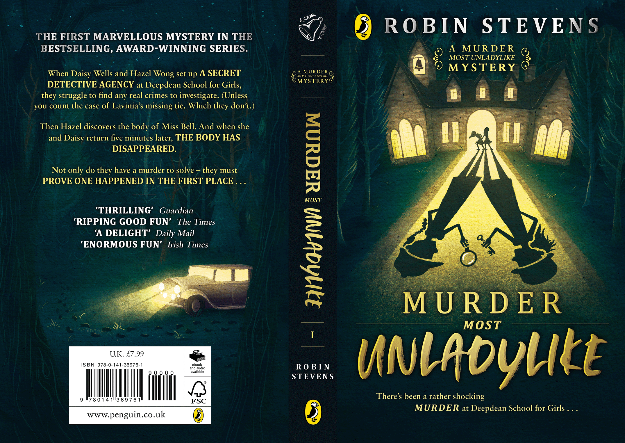 Murder Most Unladylike book cover by Georgie McAndrew for the Penguin Cover Design Award 2022.