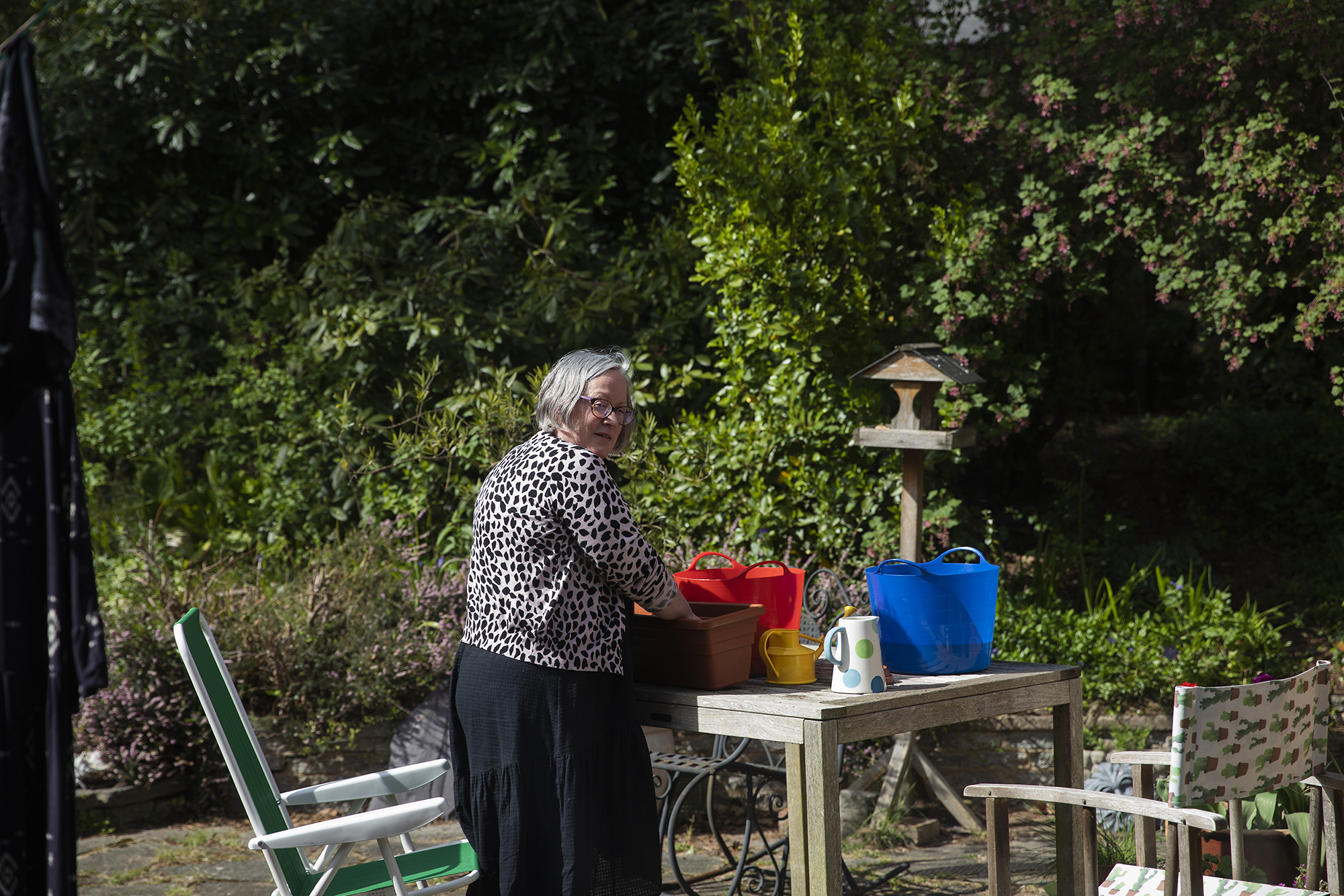 This image by BA Photography Student, Isabella Lamorna, shows her Mum in their garden.