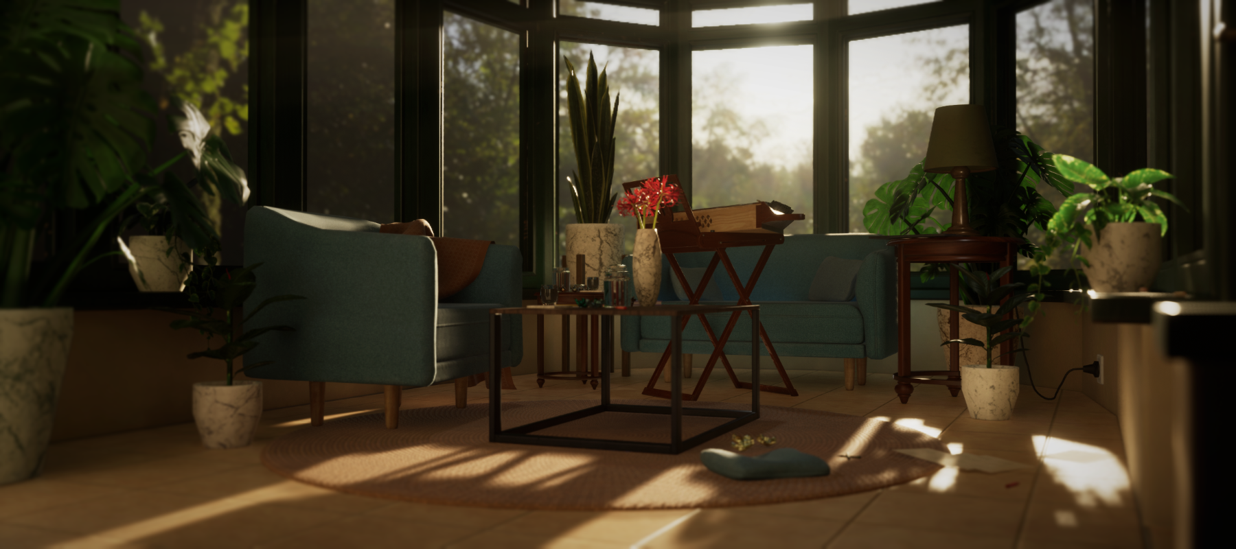 Second render of the conservatory.