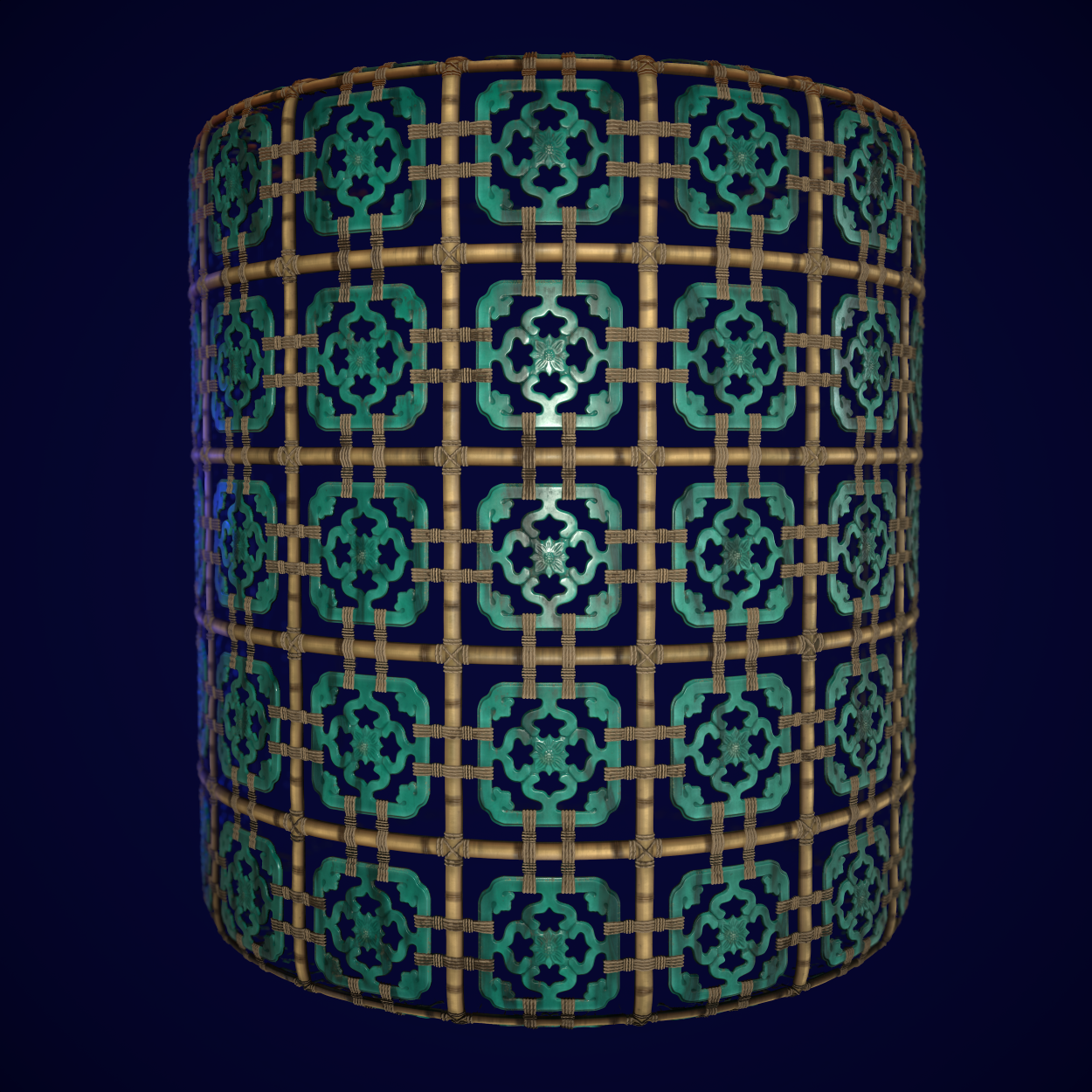 Jade tile wall material, which was created within Substance Designer.