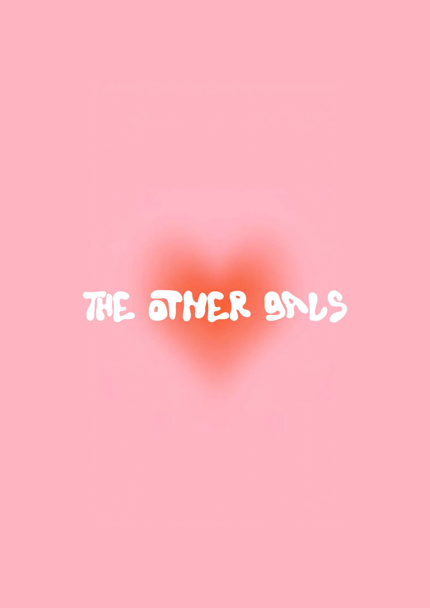 The Other Gals Logo by Louella Violet, showing The Other Gals written on a pink and red aura background.