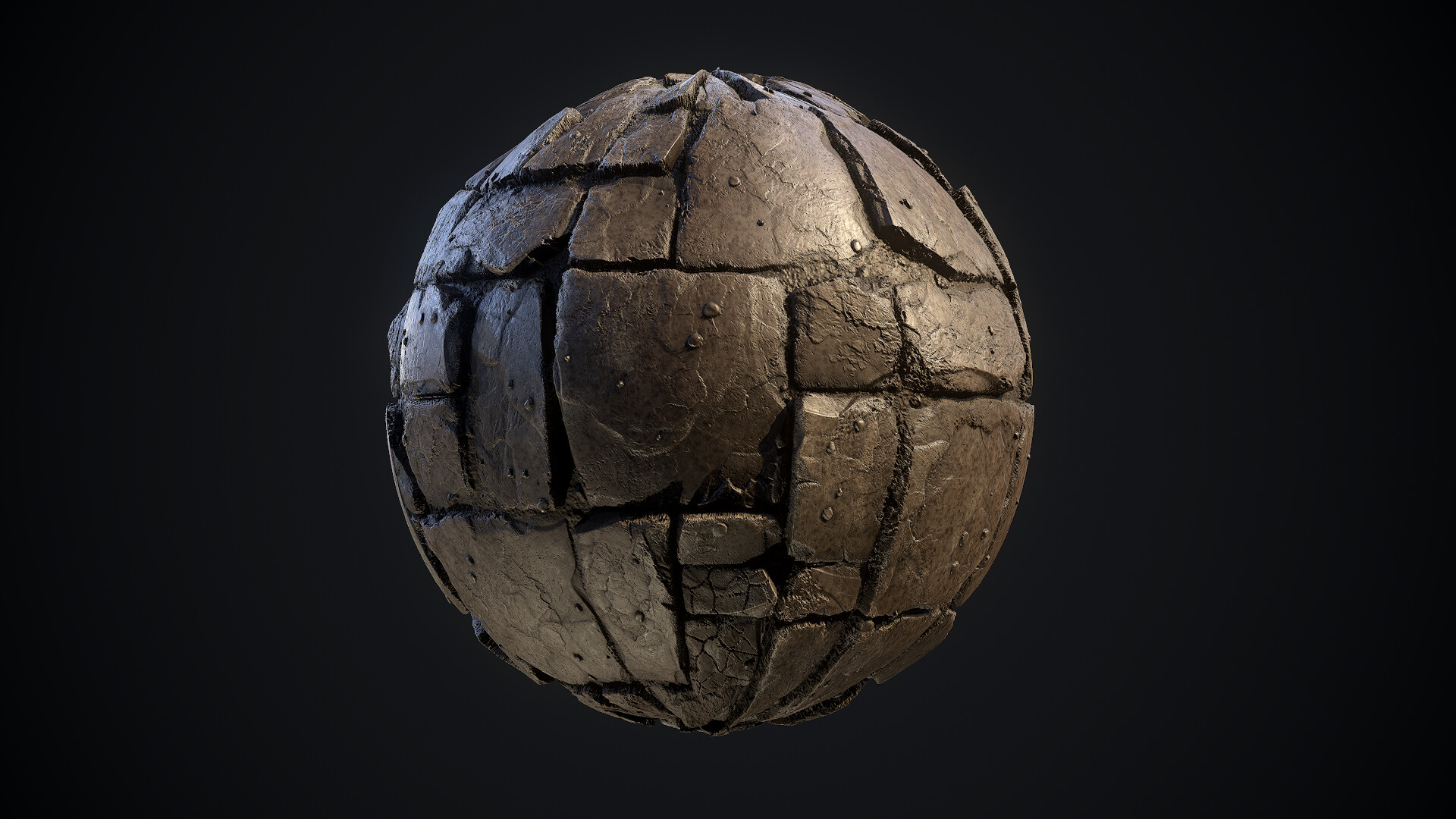 BA Hons Games Art & Design work by Oliver Ward showing a stone floor texture made in Substance Designer.