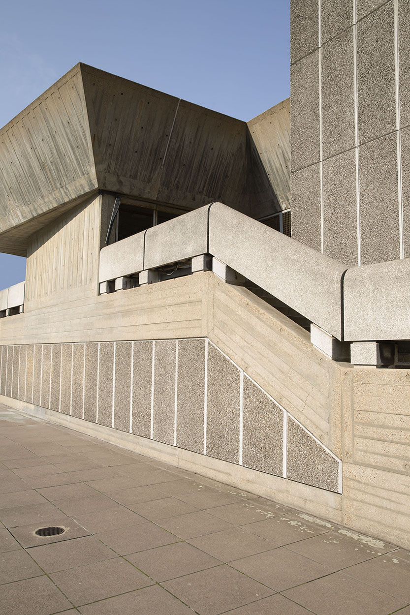 Brutalist architecture image by Becca Simmons highlight the different textures of the material.