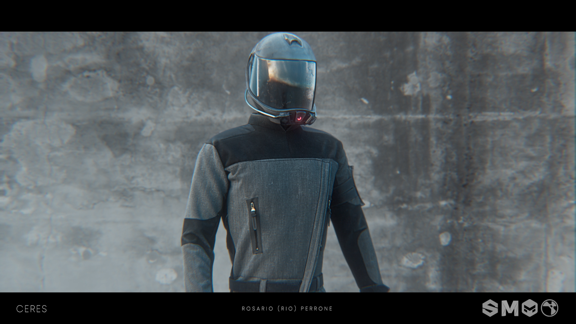BA VFX work by Rosario Perrone. A computer-generated 'sci-fi' suit.