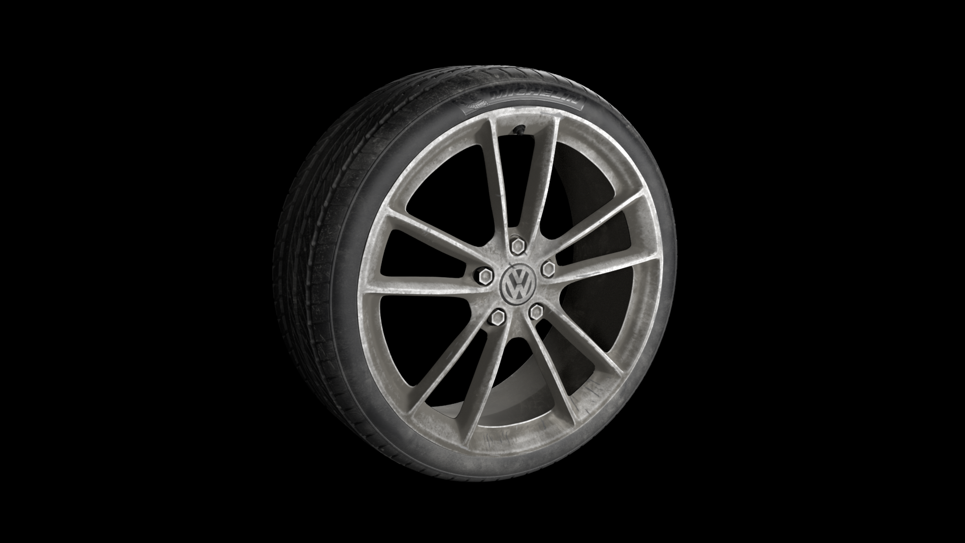 2nd year project modeling a Volkswagen wheel, textured by Courtney Power.