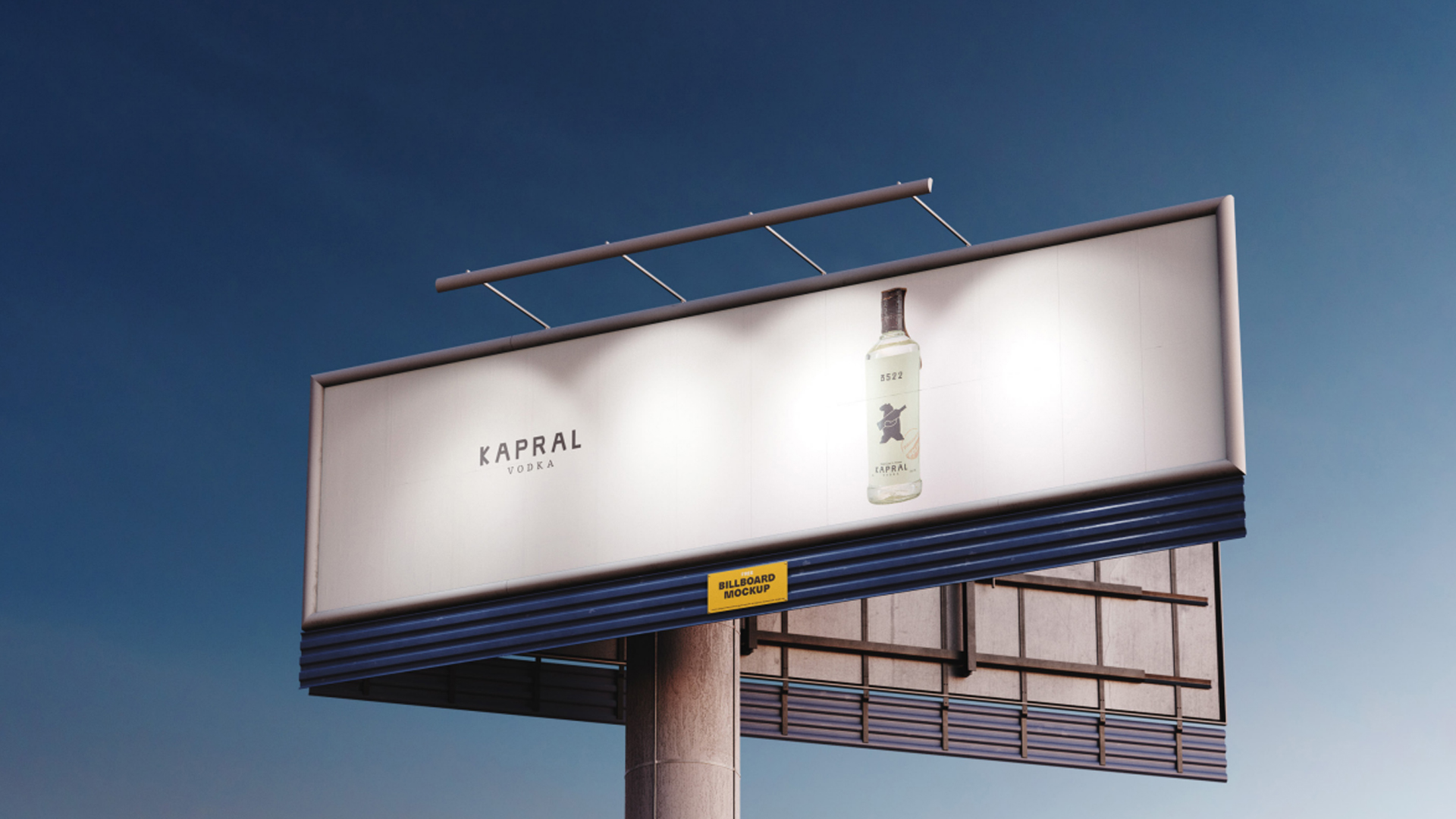 This billboard is simplistic and straight to the point with only the bottle on the image.