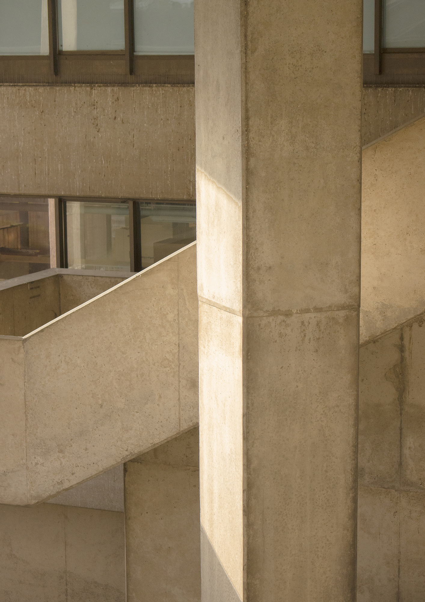 Brutalism, by Anuschka Toogood, using light to emphasise brutalist architecture