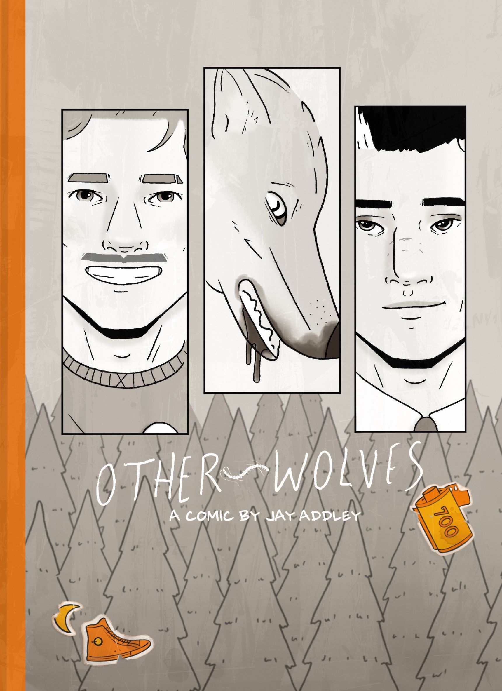 A queer horror comic book cover with a Werewolf genre trope exploring aspects of LGBTQ+ lives.