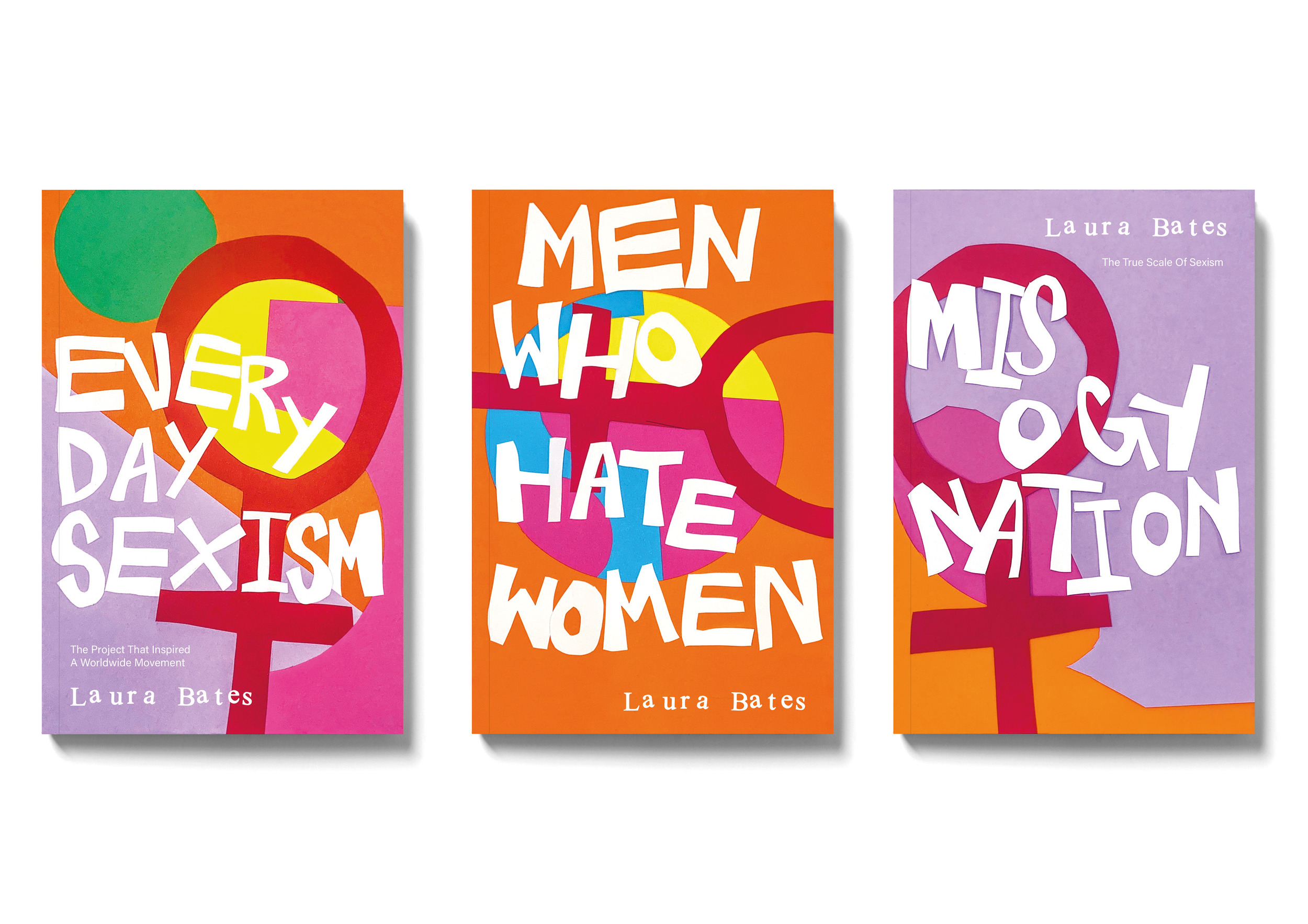 Book cover design by Harriett Smith using colourful hand-cut collages.