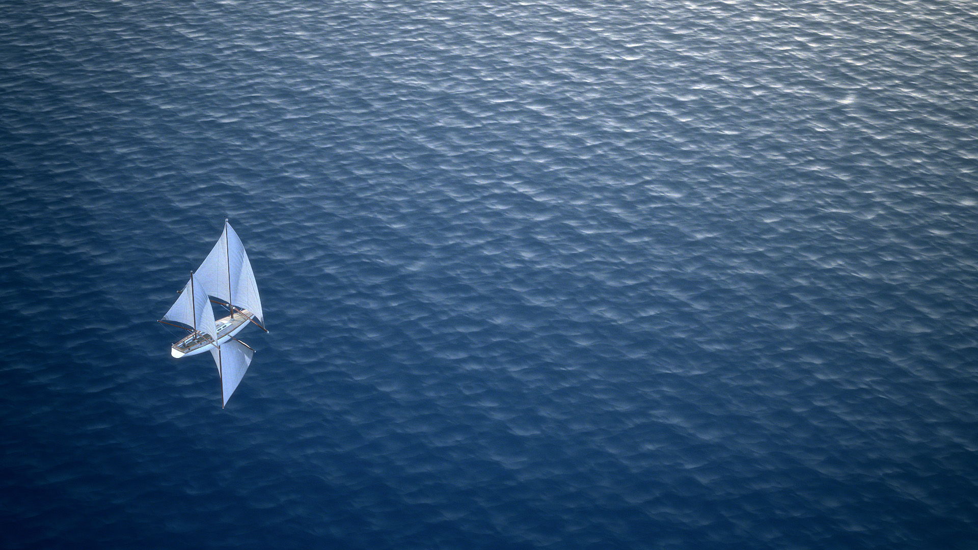 A CG short film by Jennie Corke showing a treacherous journey of an airship above an ocean.