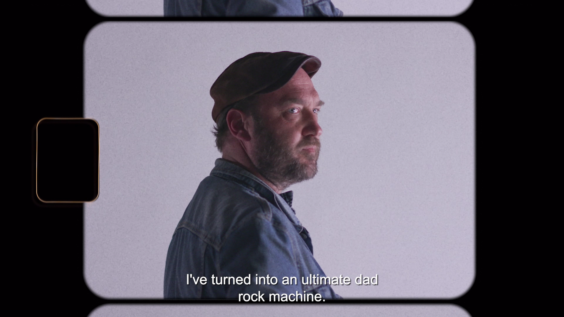 Link image to Joshua Cine Showreel 2023 featuring a character close up with subtitles