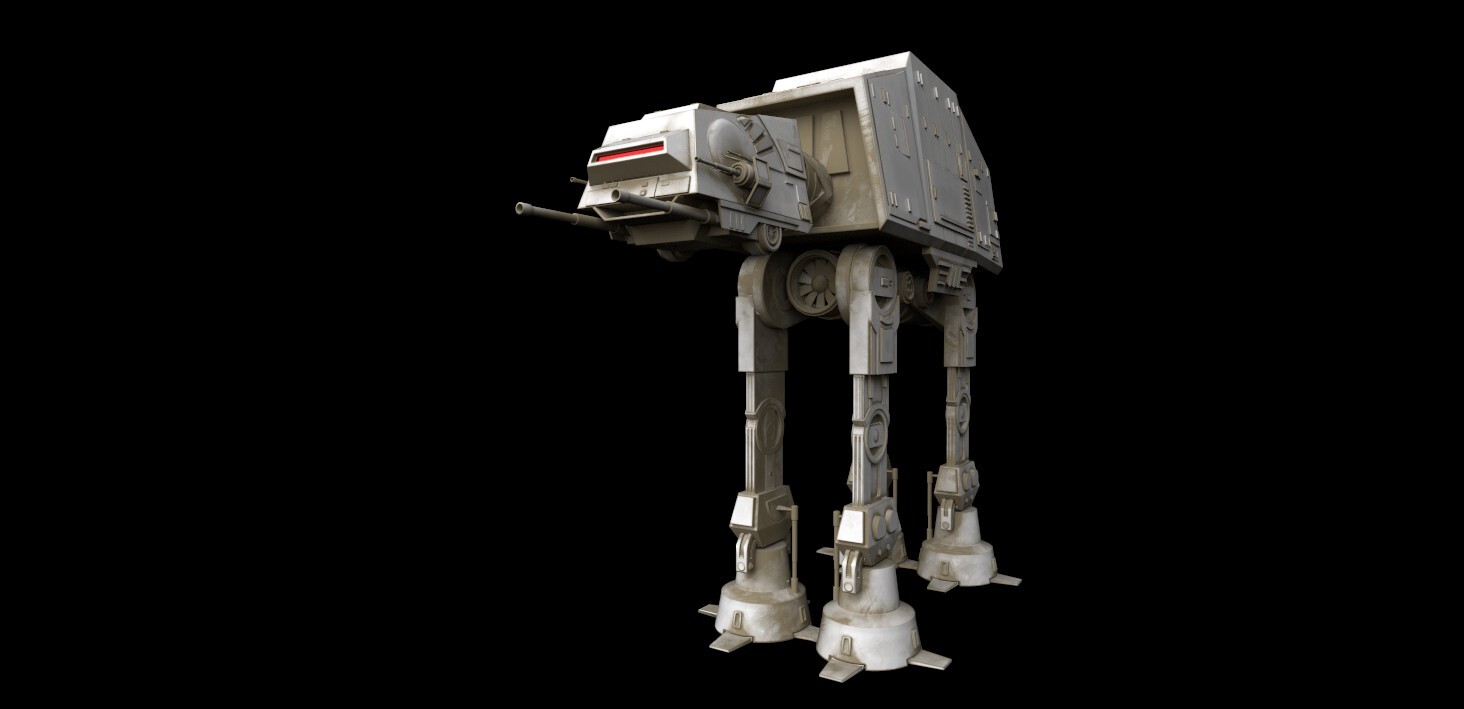 3D model of Star Wars AT-AT by Lauren Winter.