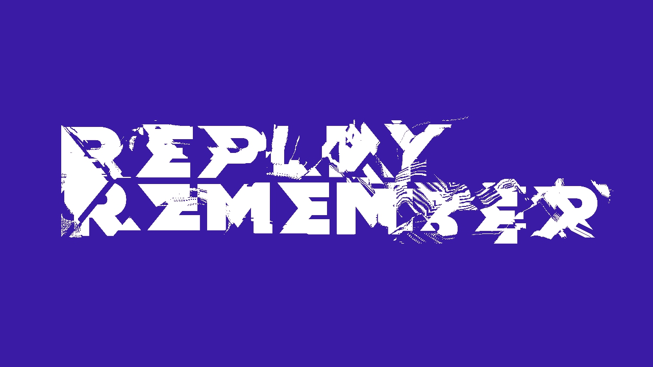 A campaign video for raising awareness of dementia and the use of music therapy. Thumbnail shows distorted 'Replay Remember' white text on purple background.